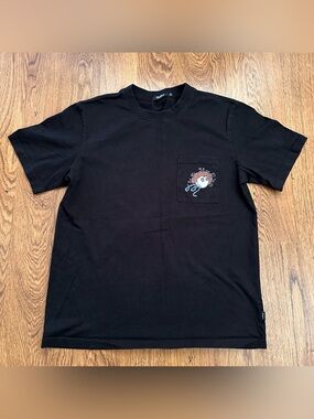 Malbon Golf Grateful Dead Black Pocket Graphic Tee t-shirt short sleeve medium